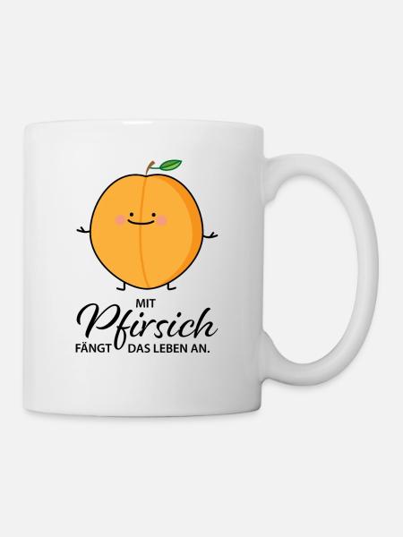 Mit vierzig - Tasse - Weiß
