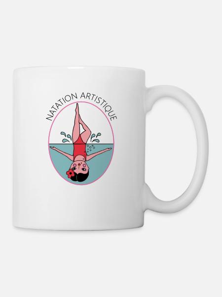 nageuse natation artistique - Mug blanc - blanc
