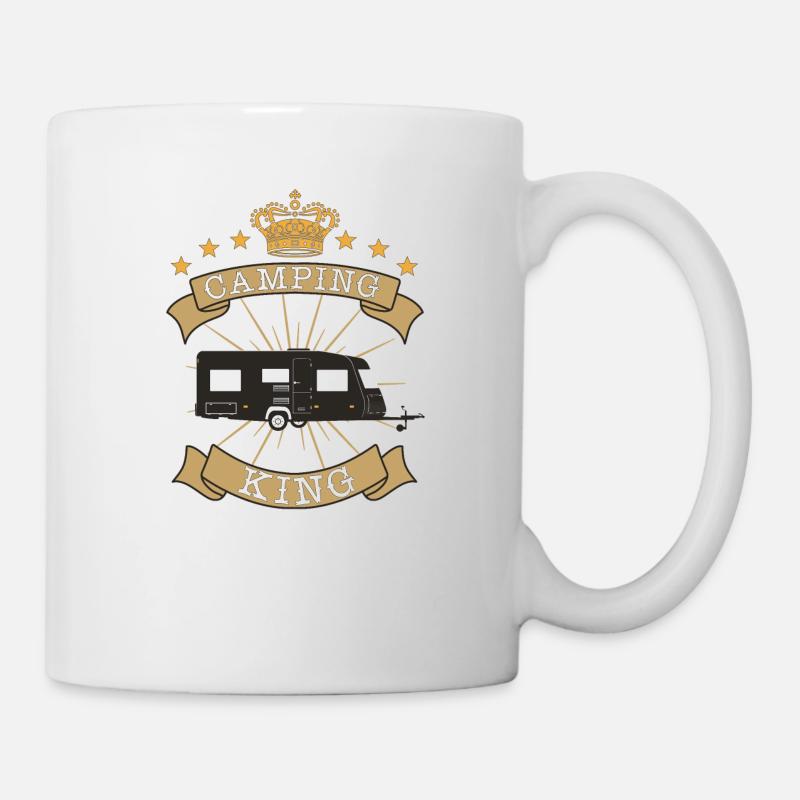 Caravan Caravan Motorhome Hiking Camping King - Mug - white