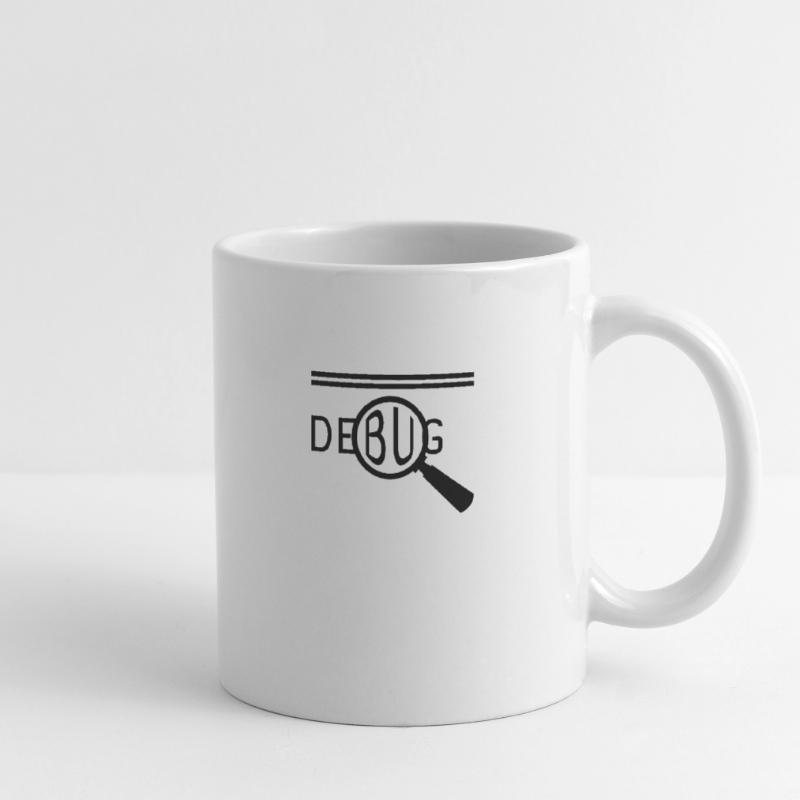 programmeur Dev nerd php c c debug coding coder Mug blanc