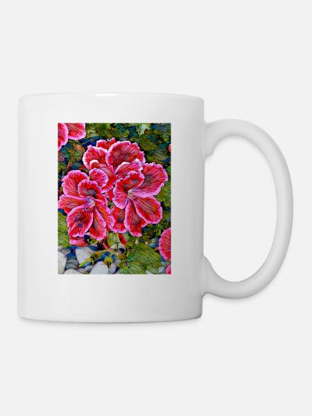 Geraniums No. 4 - Mug - white