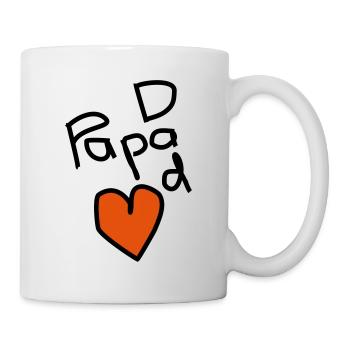 Papa, papa - Mug blanc - blanc - Droite