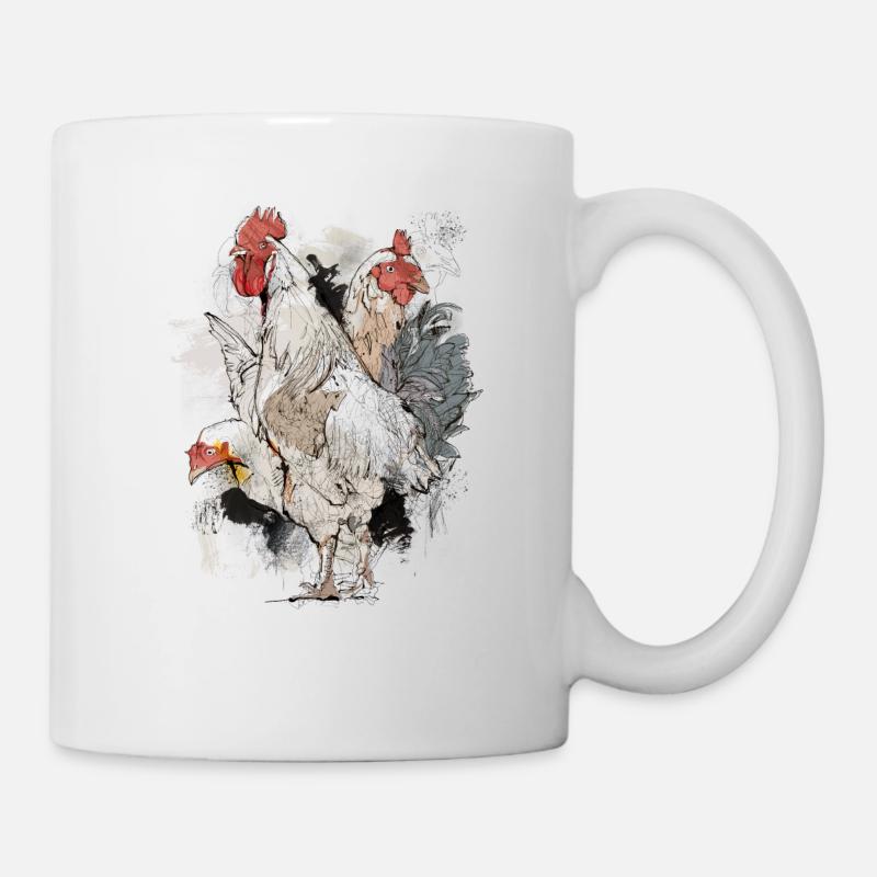 Hahn - Tasse - Weiß