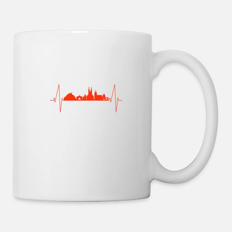 Fulda heartbeat - Tasse - Weiß