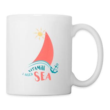 J'ai besoin de vitamine Sea - cadeau sympa pour les marins - Mug blanc - blanc - Droite
