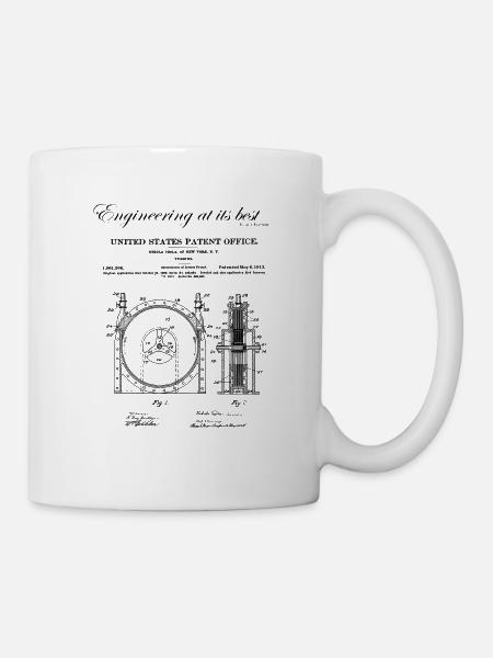Turbine Nikola Tesla Tesla - Mug blanc - blanc