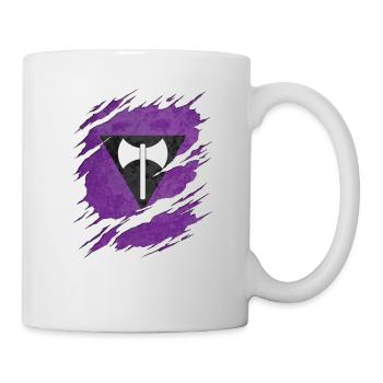 Lesben Labrys Pride Flag Ripped Reveal - Tasse - Weiß - Rechts