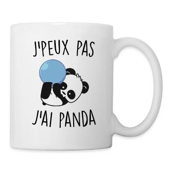J'peux pas j'ai panda - Mug blanc - blanc - Droite