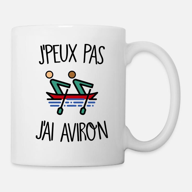 J'peux pas j'ai aviron - Mug blanc - blanc