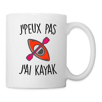 J'peux pas j'ai kayak - Mug blanc - blanc - Droite