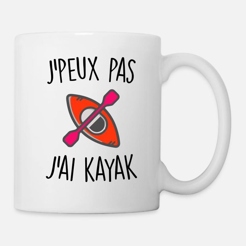 J'peux pas j'ai kayak - Mug blanc - blanc