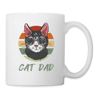 cat dad - Mug blanc - blanc - Droite