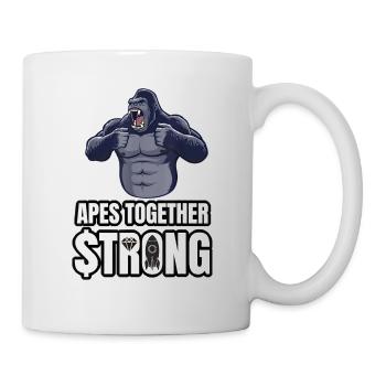 Apes Together Strong Hold Gorilla Meme T Shirt - Tasse - Weiß - Rechts