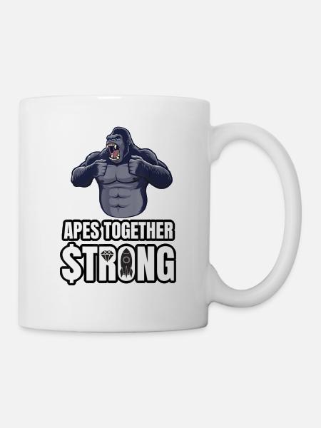Apes Together Strong Hold Gorilla Meme T Shirt - Mug blanc - blanc