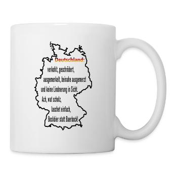 Armes Deutschland - Tasse - Weiß - Rechts