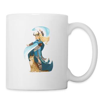 Sorcière Sorcière Nord Vikings Magie avec Animal - Mug blanc - blanc - Droite