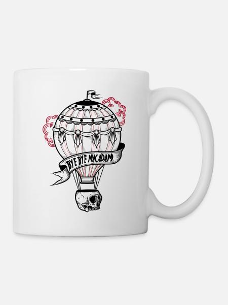 Heißluftballon "bye-bye macadam" - Tasse - Weiß