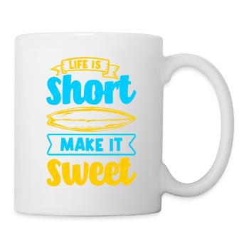 Cooler Surfer Spruch Geschenkidee - Tasse - Weiß - Rechts