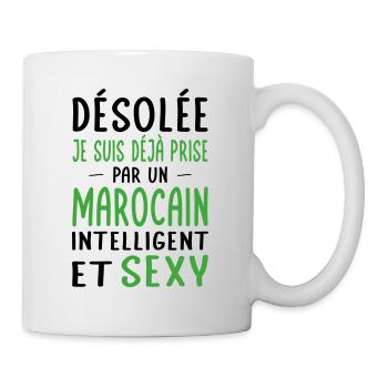 Désolée déjà prise par un Marocain sexy - Mug blanc - blanc - Droite