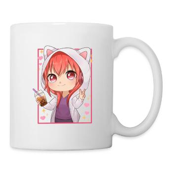 Boba Tea Bubble Tea Anime Girl Kawaii Japan Otaku - Mug - white - Right