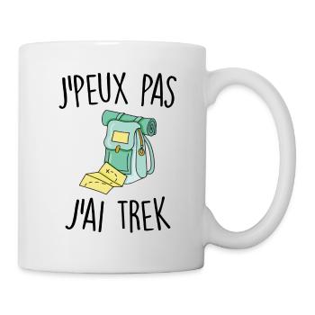 J'peux pas j'ai trek - Mug blanc - blanc - Droite