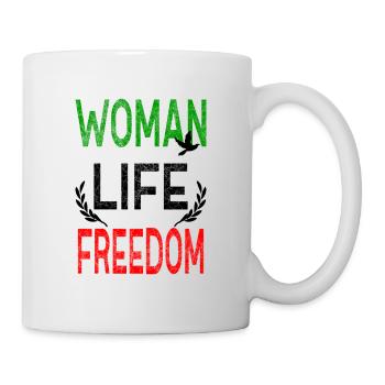 Woman Life Freedom Frau Rechte Gleichheit Iran - Tasse - Weiß - Rechts