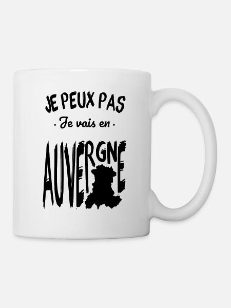 Je peux pas je vais en Auvergne - Mug blanc - blanc