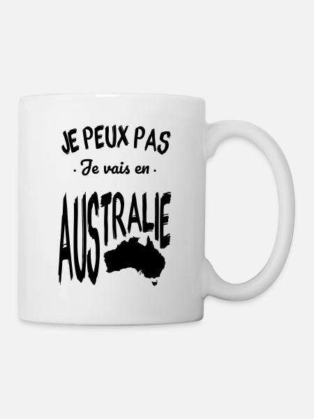 Je peux pas je vais en Australie - Mug blanc - blanc