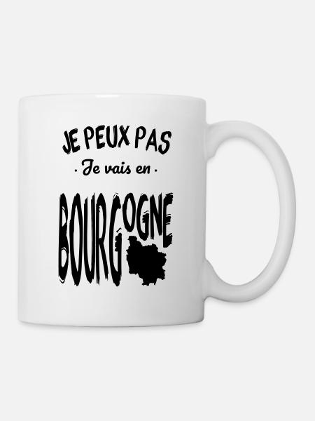 Je peux pas je vais en Bourgogne - Mug blanc - blanc