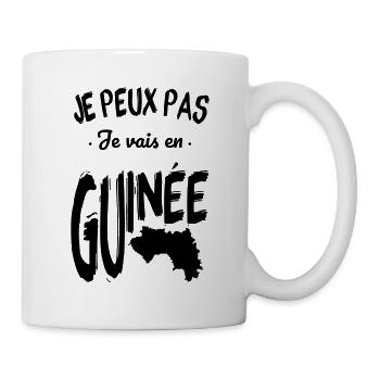 Je peux pas je vais en Guinée - Mug blanc - blanc - Droite
