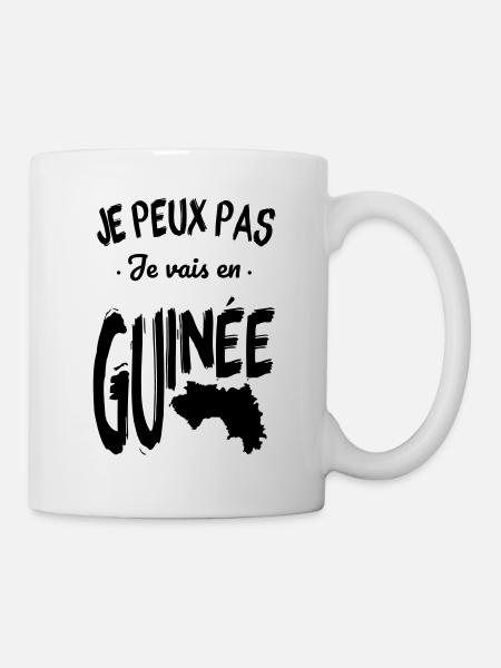 Je peux pas je vais en Guinée - Mug blanc - blanc