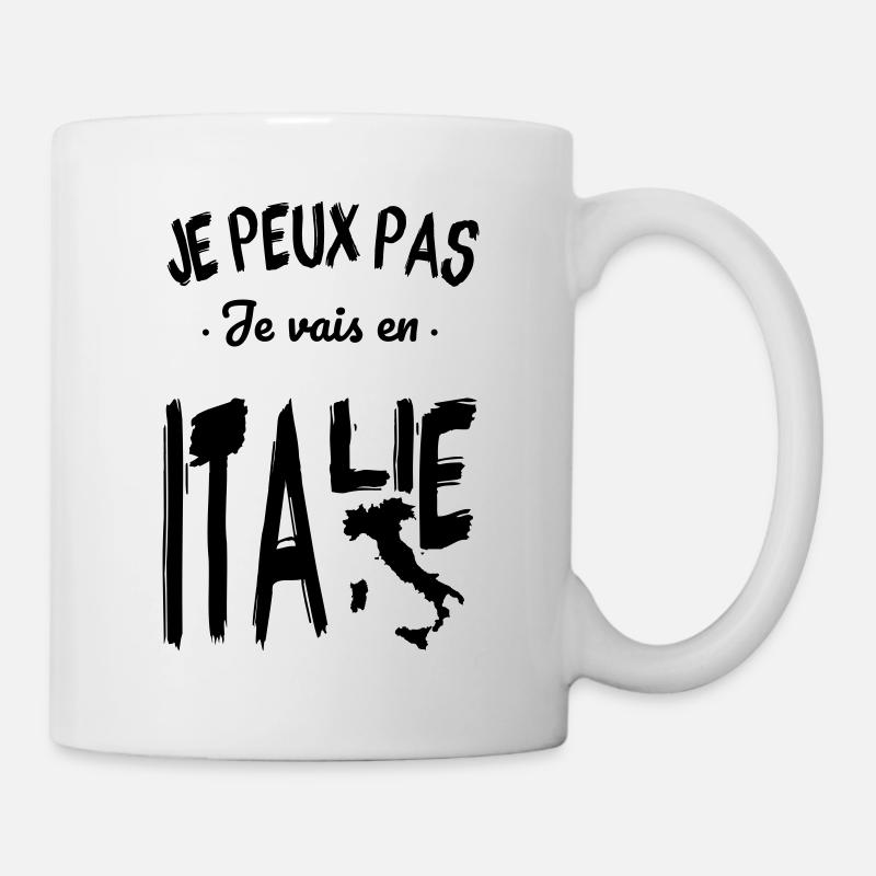 Je peux pas je vais en Italie - Mug blanc - blanc