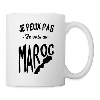 Je peux pas je vais au Maroc - Mug blanc - blanc - Droite