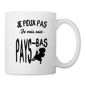 Je peux pas je vais aux Pays-Bas - Mug blanc - blanc - Droite