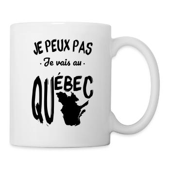 Je peux pas je vais au Québec - Mug blanc - blanc - Droite