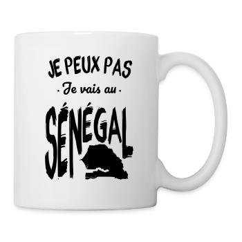 Je peux pas je vais au Sénégal - Mug blanc - blanc - Droite