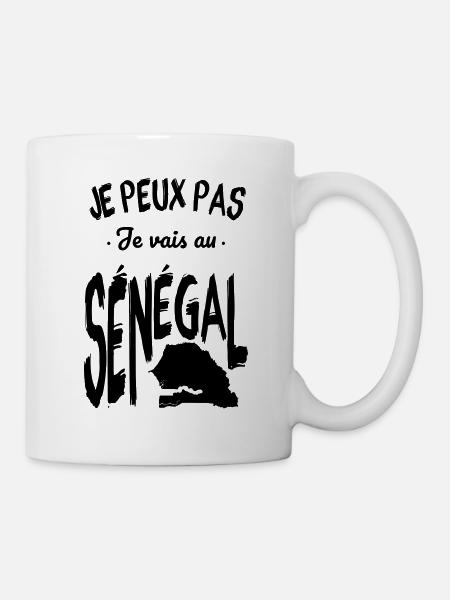 Je peux pas je vais au Sénégal - Mug blanc - blanc