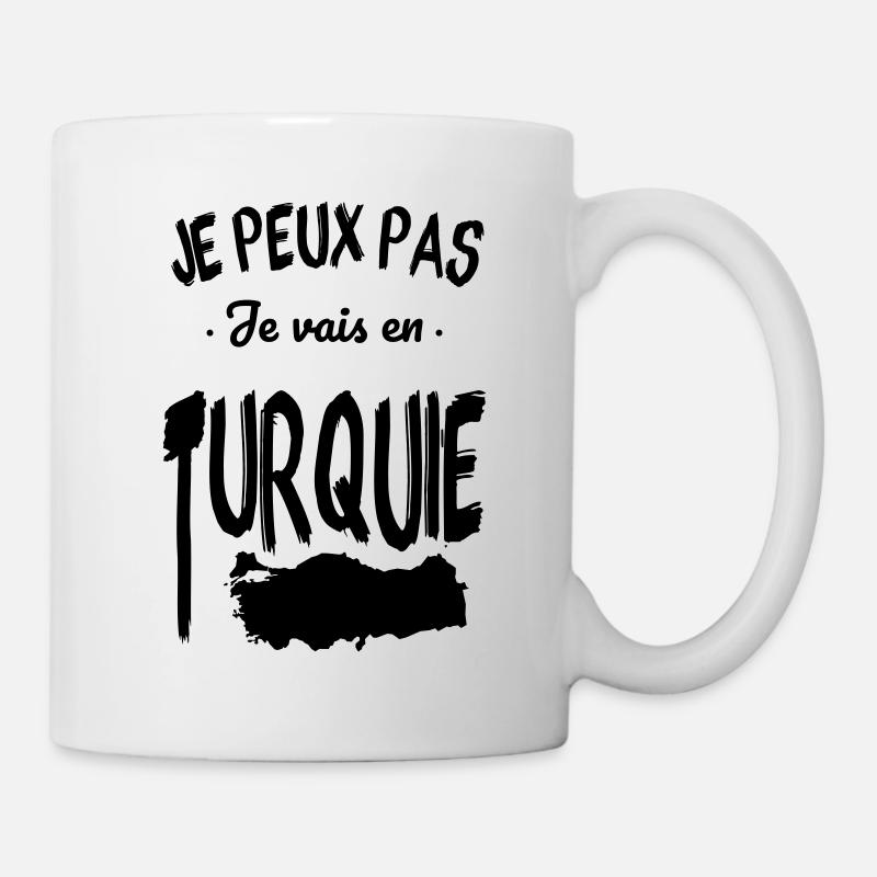 Je peux pas je vais en Turquie - Mug blanc - blanc