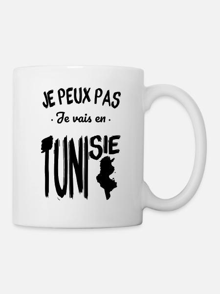 Je peux pas je vais en Tunisie - Mug blanc - blanc