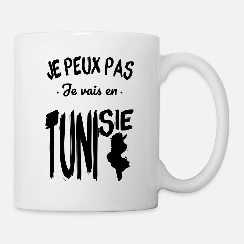 Je peux pas je vais en Tunisie - Mug blanc - blanc