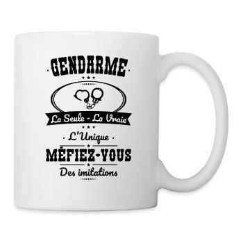 Gendarme - La seule - La vraie - L'unique - Mug blanc - blanc - Droite