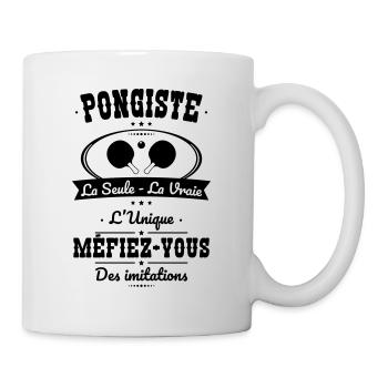 Pongiste - La seule - La vraie - L'unique - Mug blanc - blanc - Droite