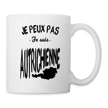Je peux pas je suis Autrichienne - Mug blanc - blanc - Droite