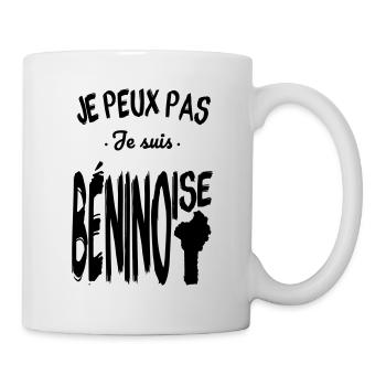 Je peux pas je suis Béninoise - Mug blanc - blanc - Droite