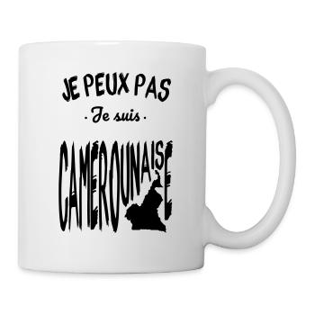 Je peux pas je suis Camerounaise - Mug blanc - blanc - Droite
