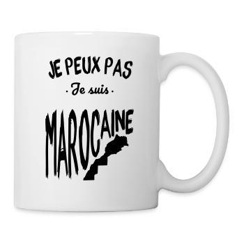 Je peux pas je suis Marocaine - Mug blanc - blanc - Droite