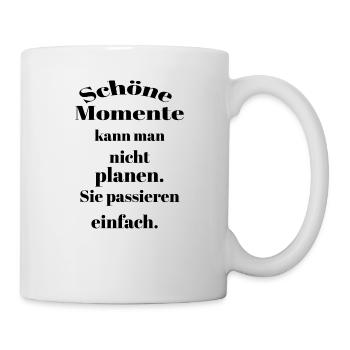 Schöne Momente - Tasse - Weiß - Rechts