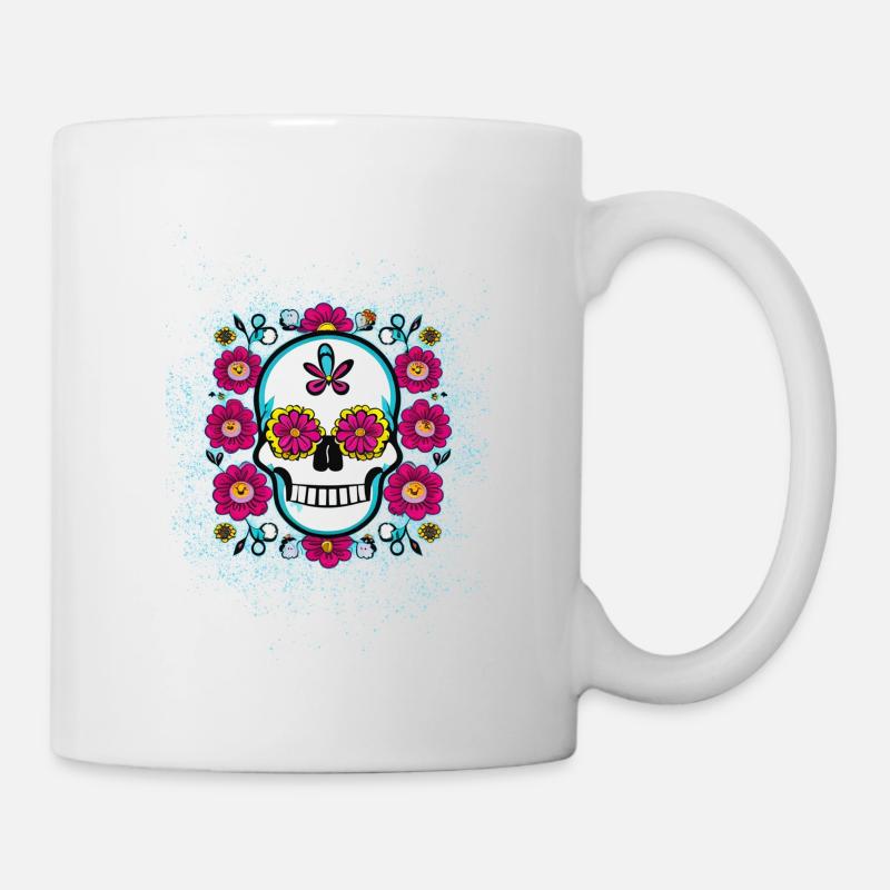 SKull for Shirt - Tasse - Weiß