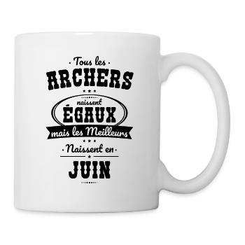 Archers égaux meilleurs naissent en Juin - Mug blanc - blanc - Droite