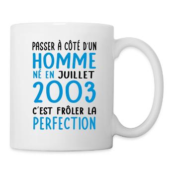 Anniversaire 20 ans - Né en Juillet 2003 - Mug blanc - blanc - Droite